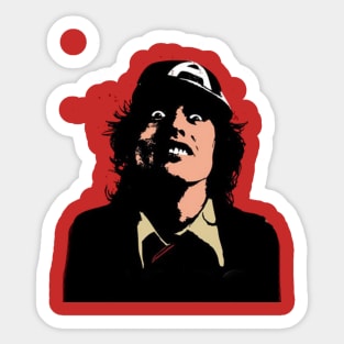 Angus Young AC/DC Sticker